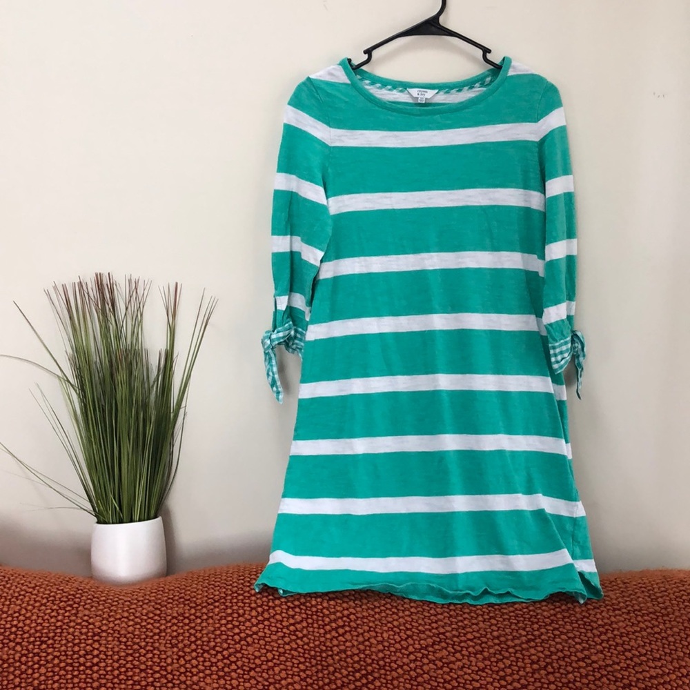 Teal Striped Crown&Ivy Dress